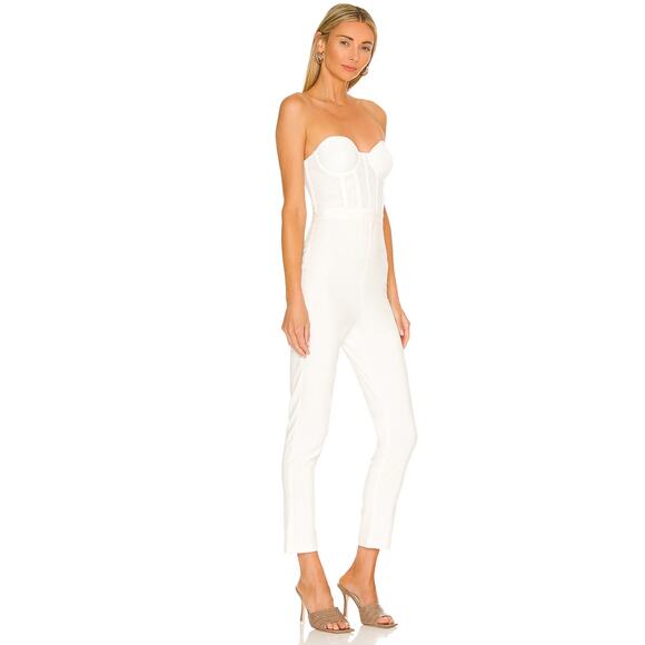 NBD Hastings Jumpsuit in Off White NWT Size Small - Picture 3 of 4